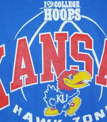カンザス大ジェイホークスTシャツ